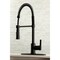 Gourmetier LS8670CTL Continental Single-Handle Pre-Rinse Kitchen Faucet, Matte Blk LS8670CTL - alternate 6